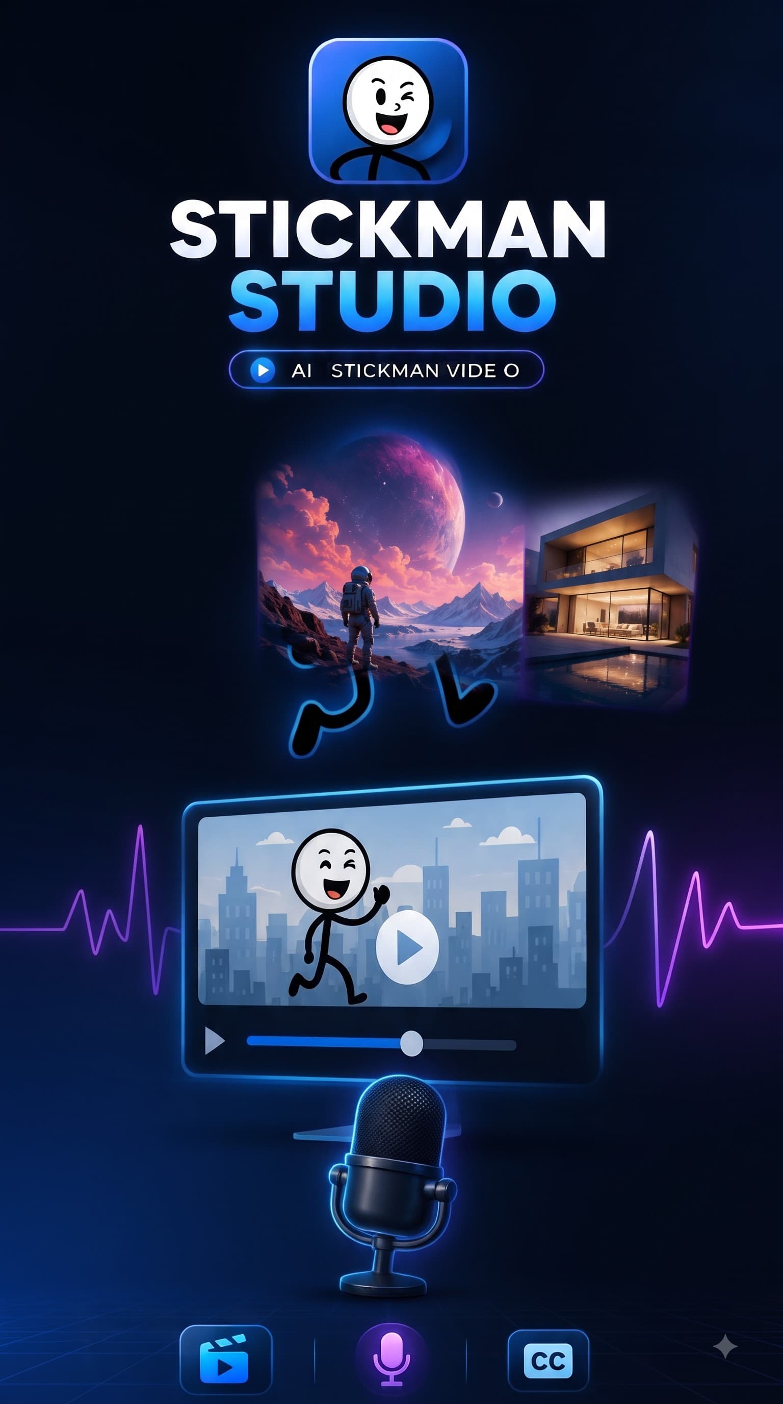 Stickman Studio – Create Unlimited Stickman Videos + Voice Cloning (zimage · zmotion · Nano Banana 2)