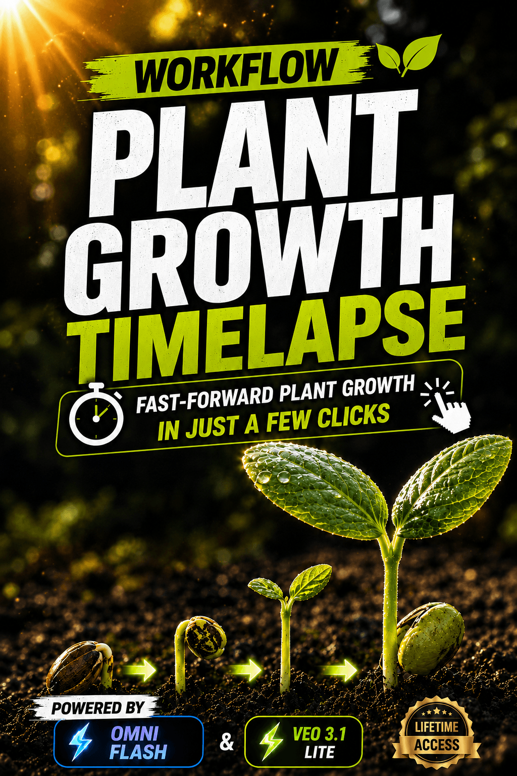 Plant Growth Timelapse – Fast-Forward Your Plants' Growth With Just a Few Clicks