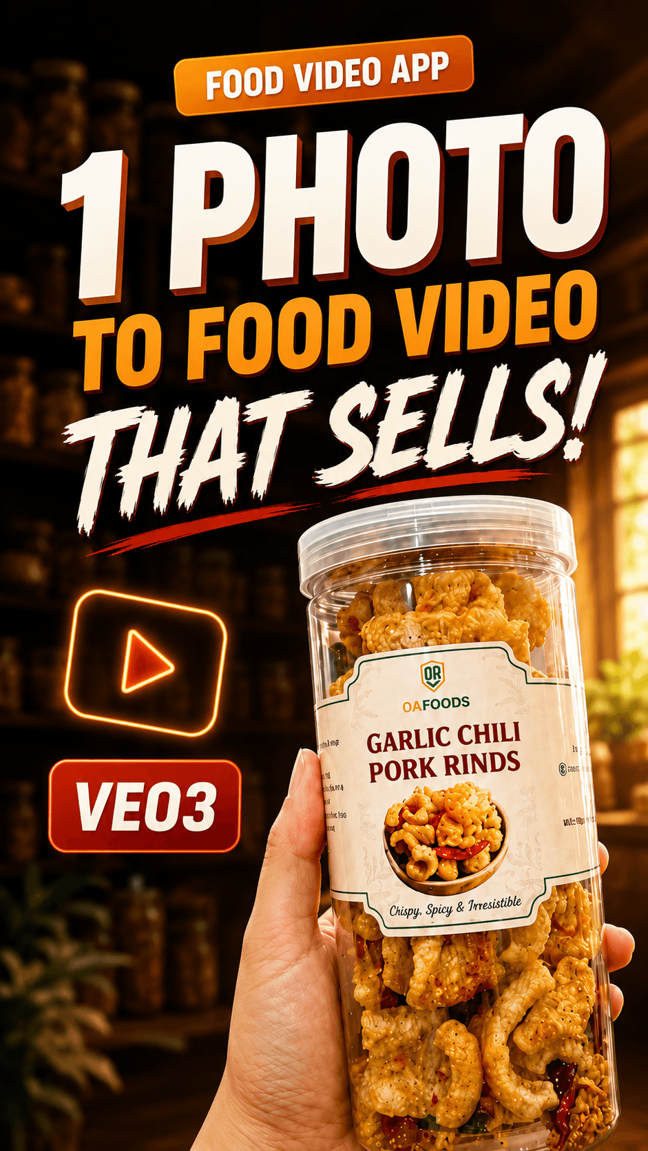 Snack & Beverage Ad Automation – Bulk Ad Videos From One Product Photo